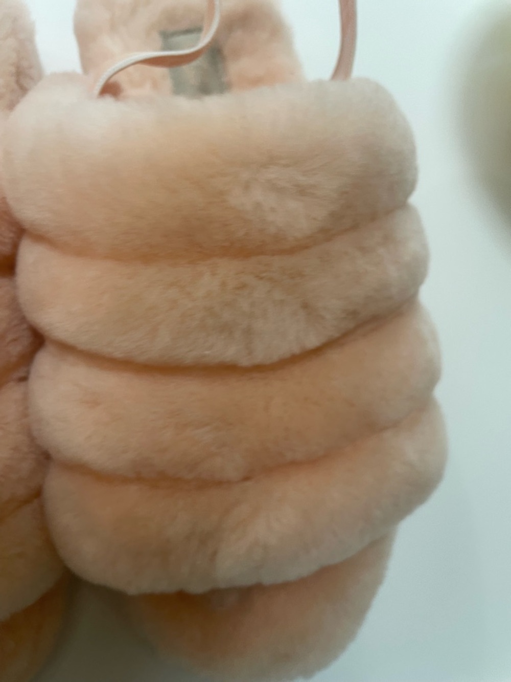 UGG Fluff Yeah Plush Slide Women’s Slippers in Peach Size 9 - Picture 8 of 11